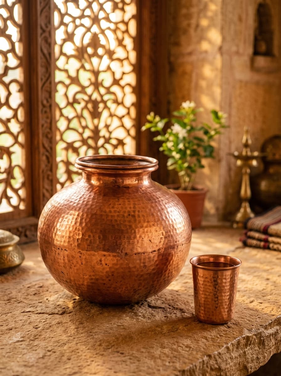 Copper handcrafted pieces